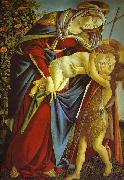 Sandro Botticelli Madonna and Child and the young St. John the Baptist oil on canvas
